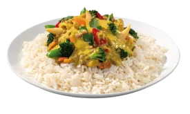 Curry-Foto mit hellgrau-grünem Hintergrund